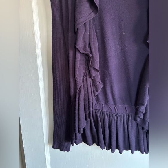 Purple Ruffle Sweater - Picture 2 of 5